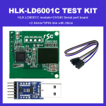Hi-link 60GHz millimeter wave radar entrance and exit counting people up to 8 radar sensing module HLK-LD6001C testboard kit